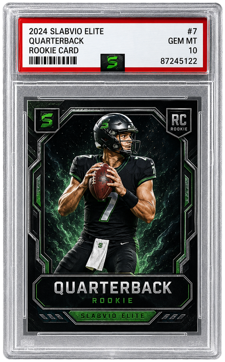 Example graded rookie card, GEM MT 10